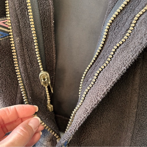 Mountain Horse Fleece Vest Women L Black Country Western Farm Cottage Equestrian - Picture 14 of 16